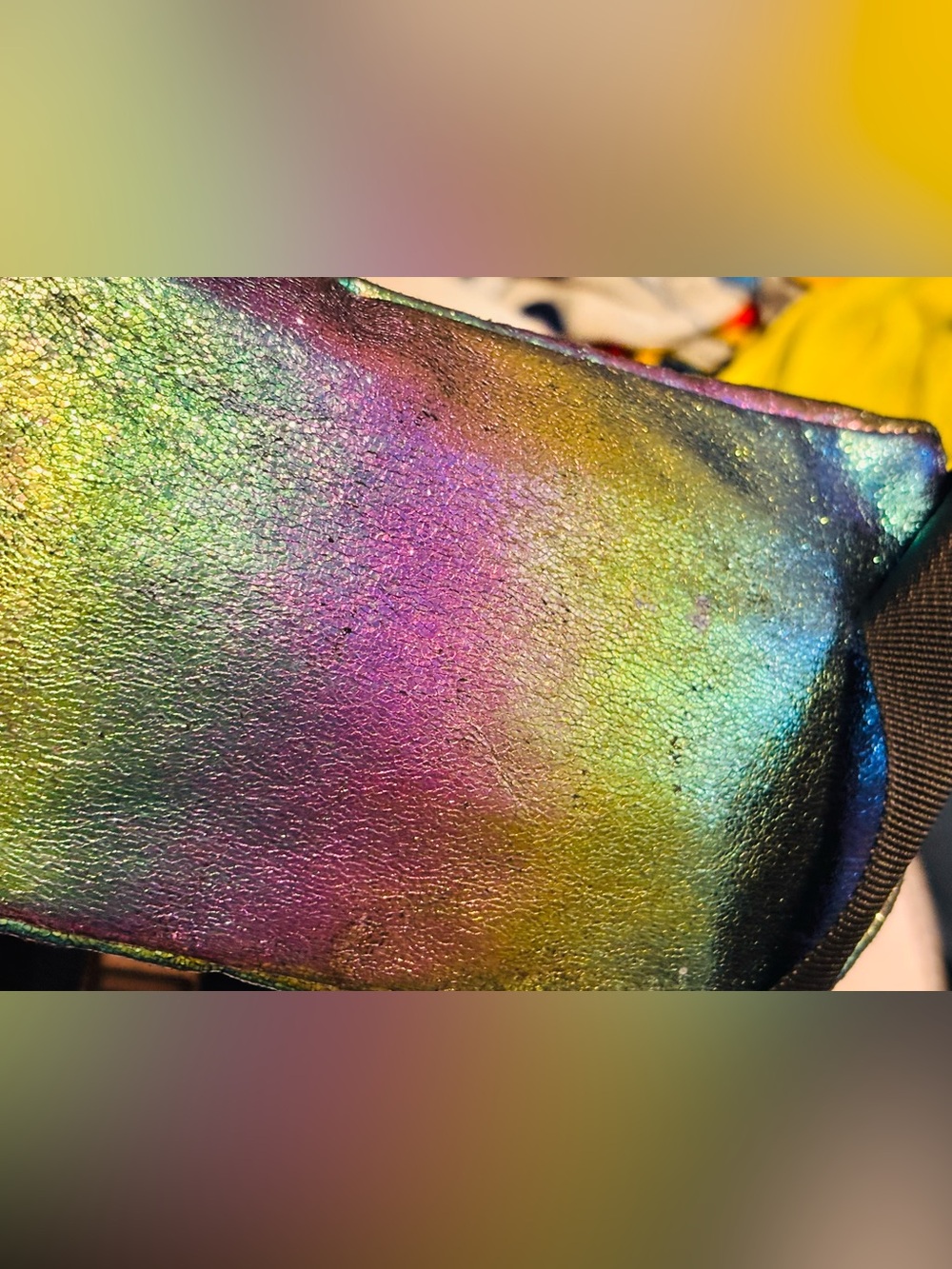 Rare Converse Metallic Iridescent Rainbow Ombre Crossbody/Belt Bag - Picture 6 of 7